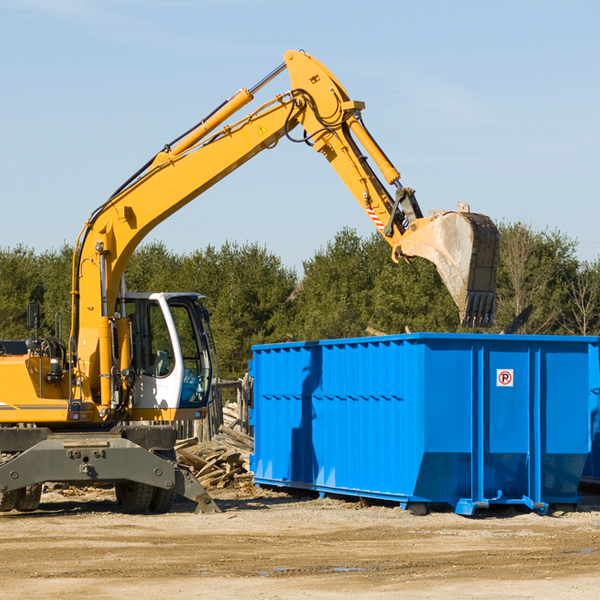 can i choose the location where the residential dumpster will be placed in Jackson County WI